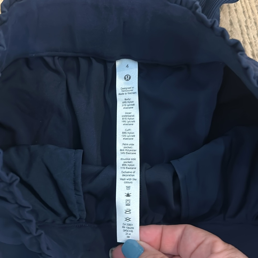(6101) 🍋 LULULEMON On the Fly Jogger Pant *28" Sz 4 MIDNIGHT NAVY - Picture 6 of 6